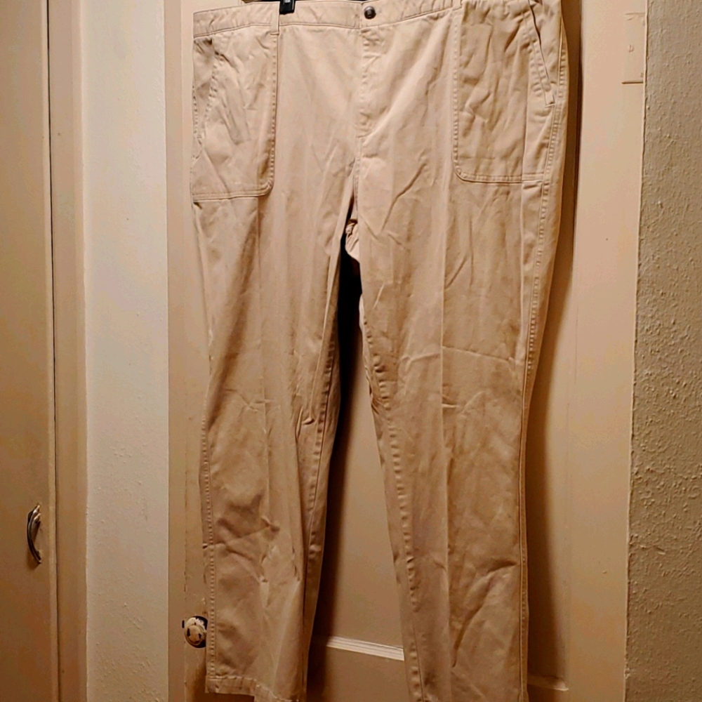 Woman Within khaki pants